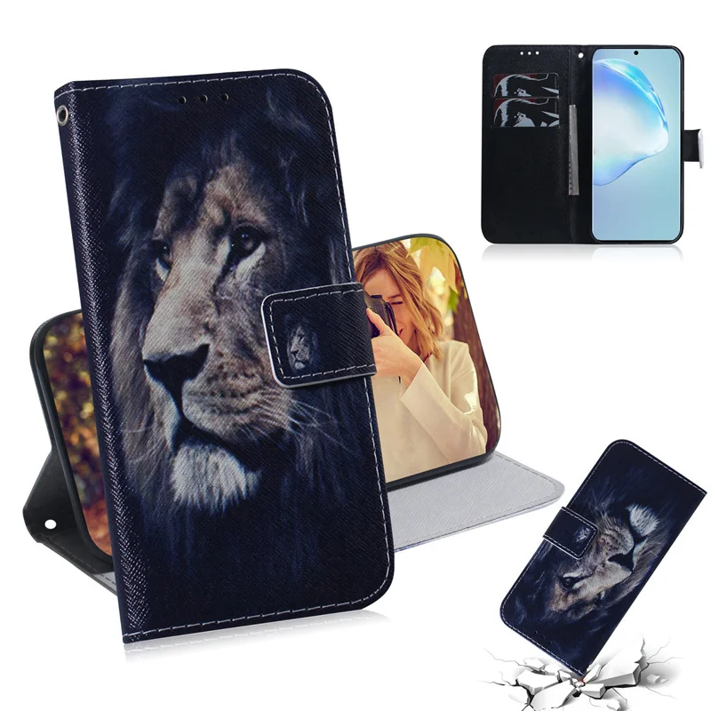 

Colored Painting PU Leather Flip Lanyard Wallet Phone Case For iPhone 13 12 11 Pro Max mini XS XR XS MAX 7 8 Plus SE 2020, 8 colors