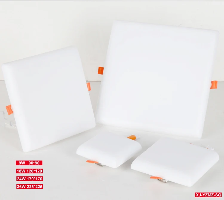 SKD hot sale Indoor lighting 9w 18w 24w 36w Round square frameless led panel light