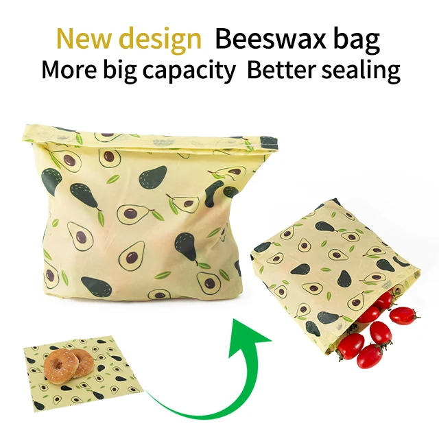 
best price cotton fabric all-natural snack paoer universal beeswax preservation bag pouch suppliers 