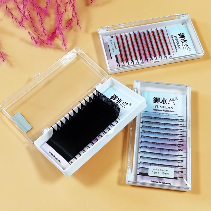 

0.07Mm Camellia Eyelash Private Label Handmade Camellia Lashes Eyelash Extension Camellia, Mixed color