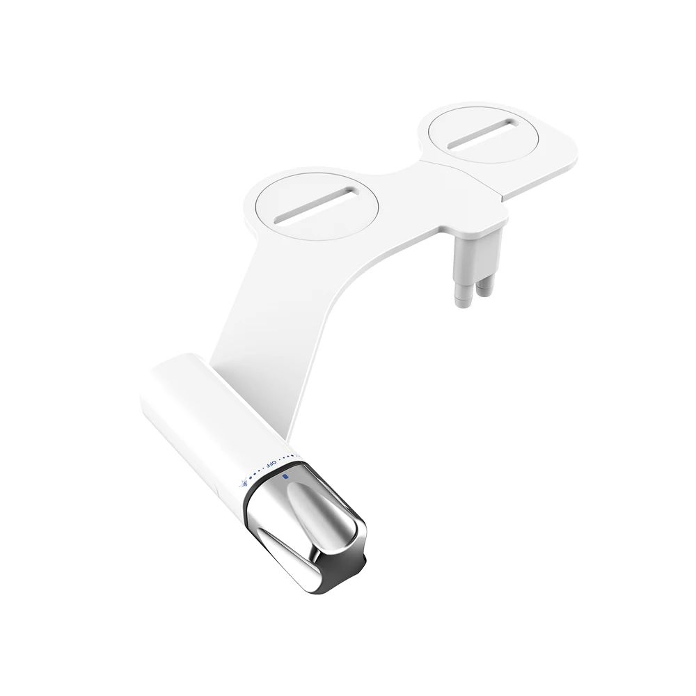 HaoEhhl OEM/ODM Wholesale Non-Electric Cold Water Bidet Attachment Dual Retractable Nozzles Detachable Design Ceramic Bathroom