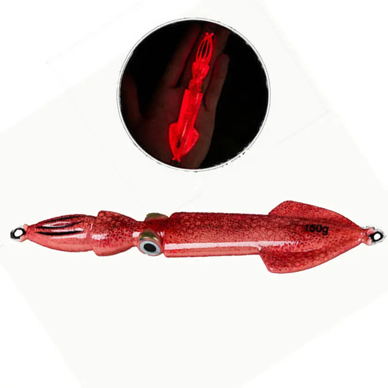 

Wholesale squid jigs metal jig lure for sea fishing, 6 colors