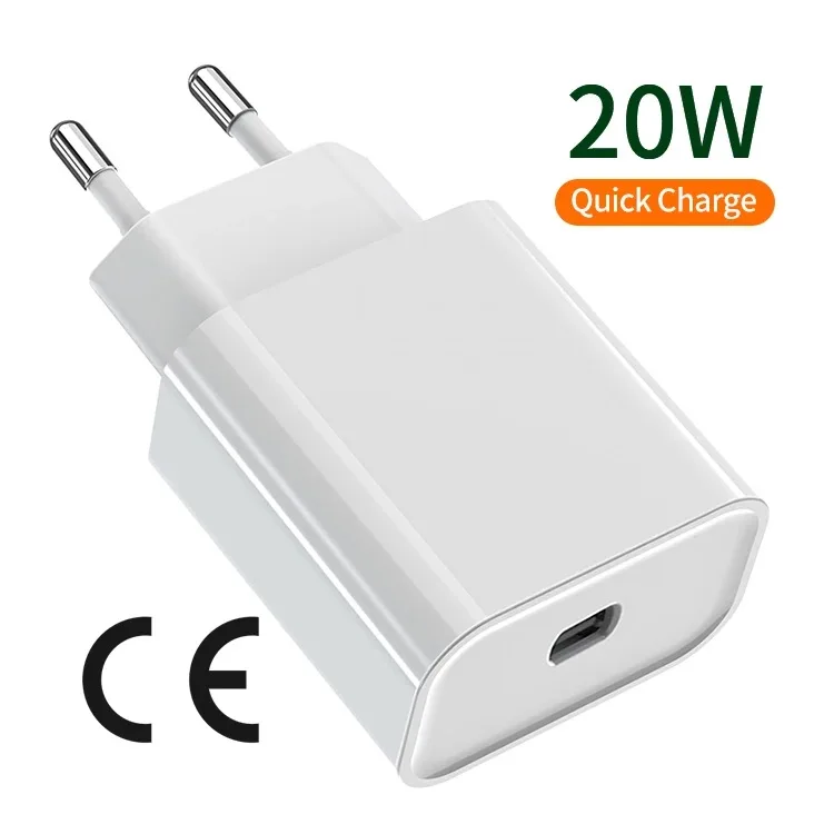 
USB-C 20W type-c PD Charger Power Adapter Charger For Iphone 12 Pro Max Fast Charger Wholesale For Apple iPhone 12 mini 