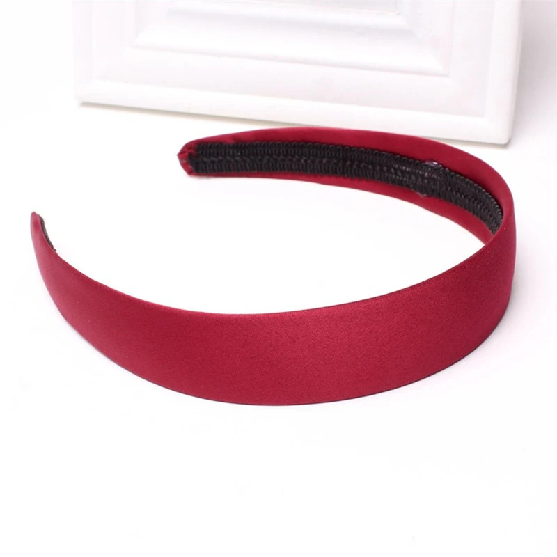 

Pure color lace cloth 2.8cm wide brim headband jewelry accessories, As photos