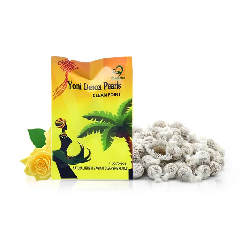 

100% Chinese herbal tampon clean point Vagina cleaning tampon Best selling Original Detox Yoni Pearls