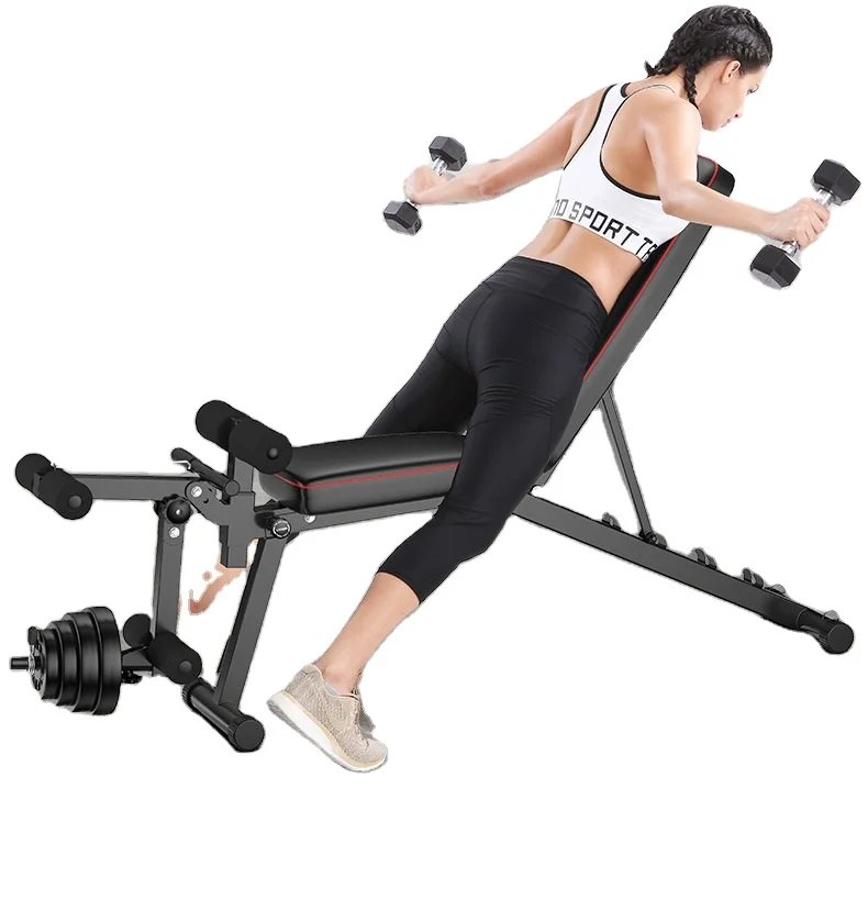 

Multi functional adjustable dumbbell stool professional fitness chair supine board household bench weight lifting equipment