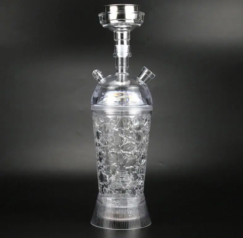 

WLC Acrylic Hookah Cup with LED Light Travel Shisha Hookah