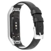 Tschick Leather Watchband Replacement Smartwatch Band Watch Replacement Strap For Samsung Galaxy fit-e R375+ Metal Frame