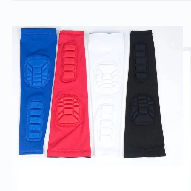 

Free shipping 1PCS anti-collision shooting elbow pads compression sleeve arm support protector basketball sports safety elbow pa, Black,blue,red,white