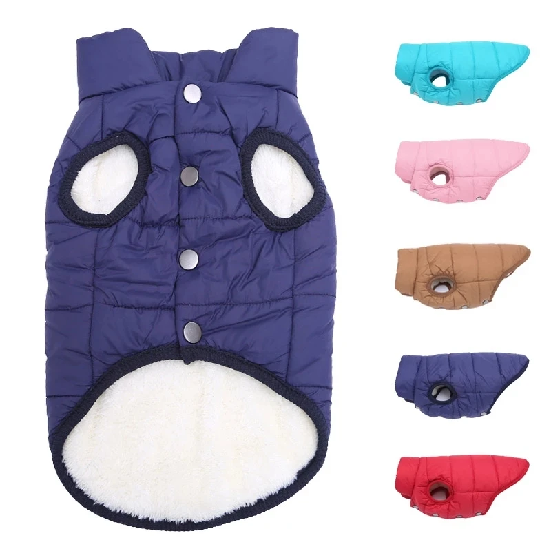 

High Quality Wholesale Pet Accessories Custom Luxury Designer Pet Dog Vest Jacket Autumn Winter Warm Fleece Dog Coat Clothes