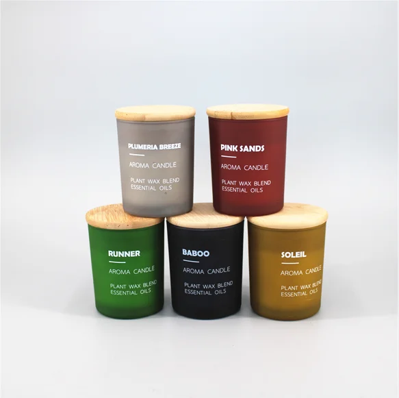 
Wholesale bulk personalized luxury scented glass jar candle 
