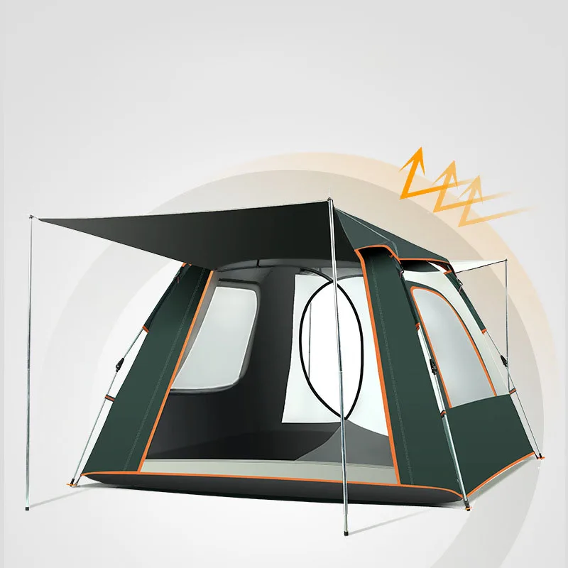 

2022 factory direct sales tents outdoor fully automatic quick-opening camping tent rain-proof multi-person camping four-sided te