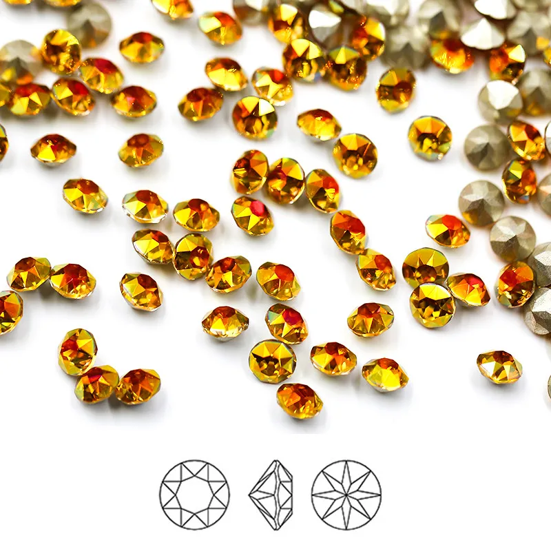 

Factory Direct Sale Bling Point Back Loose Nail Rhinestones for DIY Nail Art Supplies
