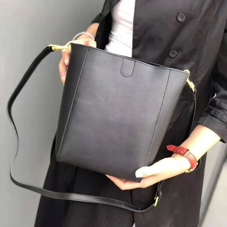 

Korean Style New Fashion Genuine Leather Leisure Ladies Bucket Bags
