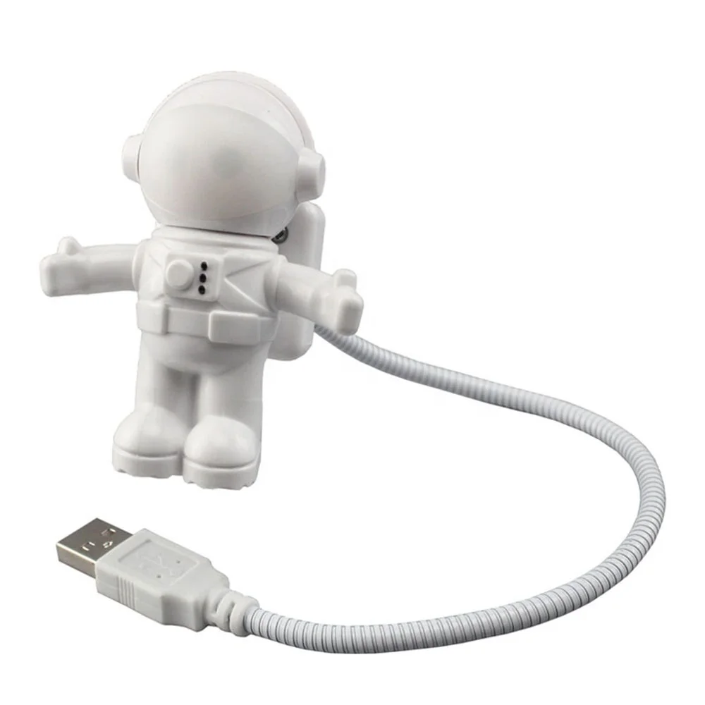 

Factory Supply Custom Mini LED Spaceman Astronaut USB Light For gift, White