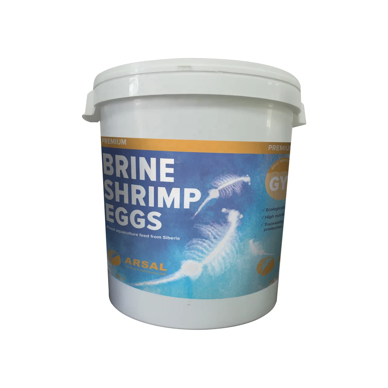 
Russian Supplier Artemia Eggs With Protein Artemia Cysts Brine Shrimp Eggs In Plastic Bucket 