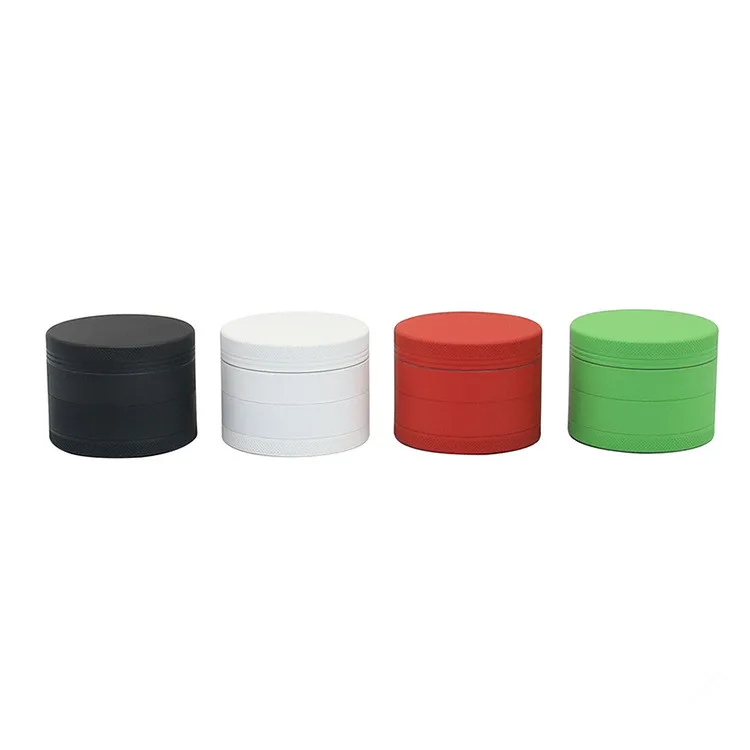 63mm Aluminum alloy 4 layers of flat rubber paint herb weed grinder