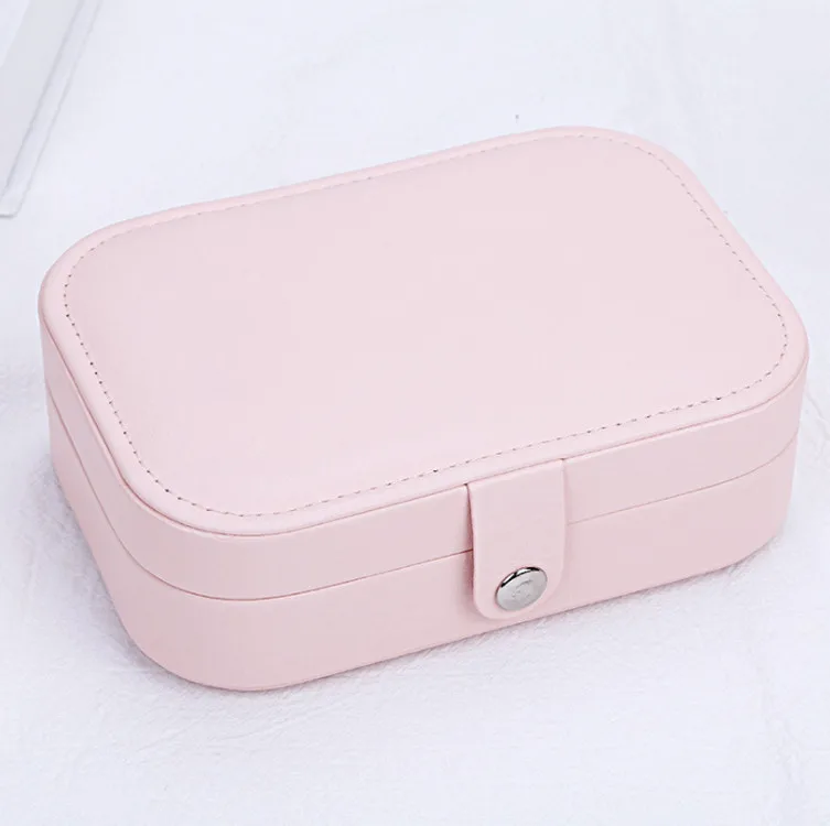 Leather Portable Travel Jewelry Organizer Case, Luxury Custom Gift Jewelry Packaging Storage Box