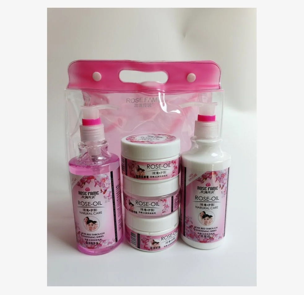 

oem skin care set exfoliate cream + cleanser+ toner +face care+masaage cream