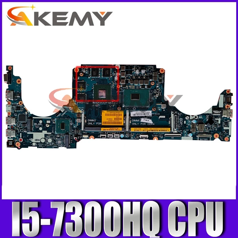 

For DELL 7577 7570 I5-7300HQ Laptop Motherboard CN-0GPHC8 0GPHC CKA50 LA-E991P SR32S N17P-G0-A1 DDR4 Notebook Mainboard