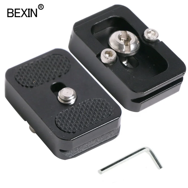 

BEXIN custom OEM camera accessories pu25 camera base mounting snap plate screw monopod ball head board QR quick release plate