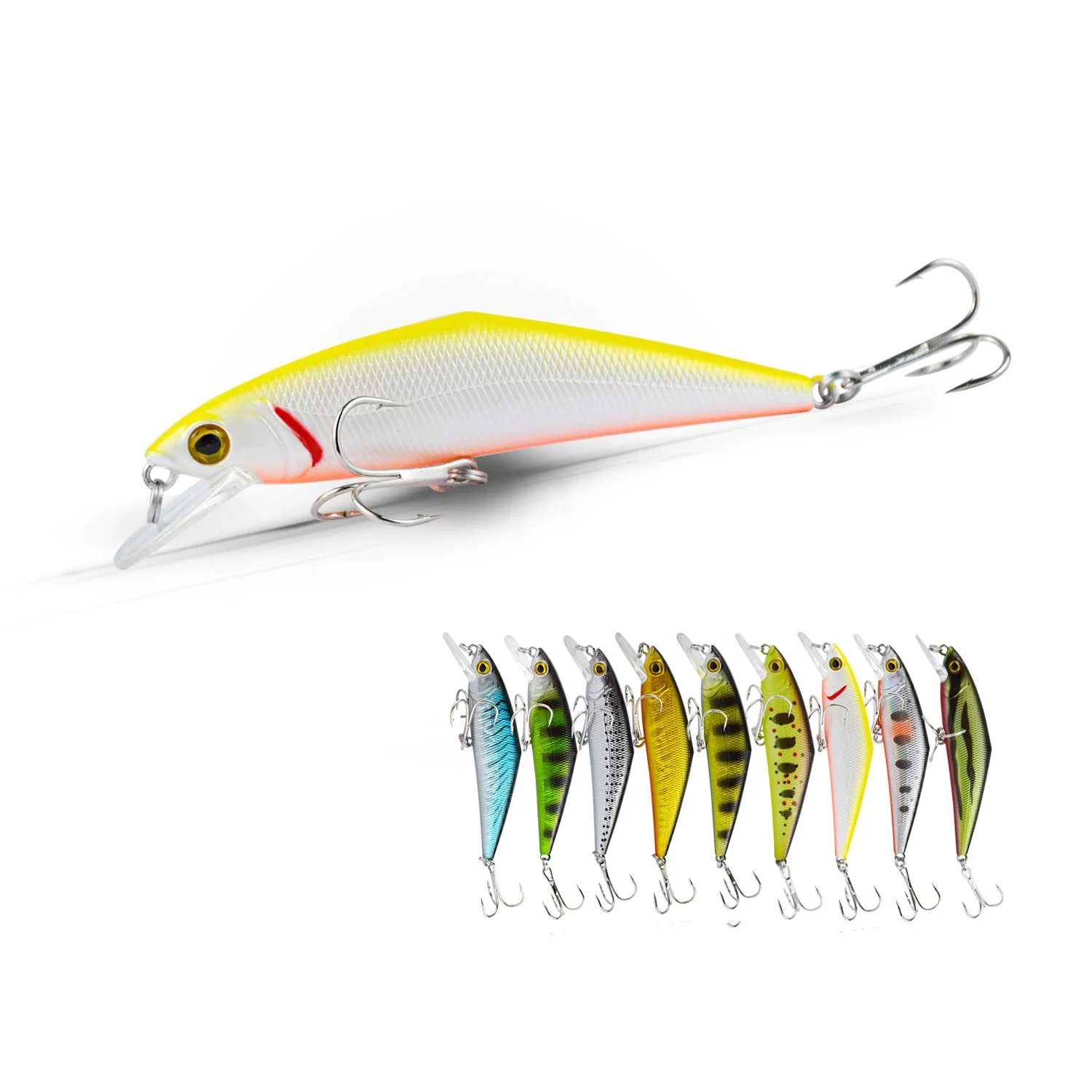 

D-contact Minnow 66mm 8g Minnow Lures Sinking Swimbait Iscas Artificial Plastic Hard Bait Swim bait