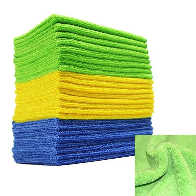 

Household Absorbent Towel Microfiber Cleaning Cloth, Blue/yellow/green