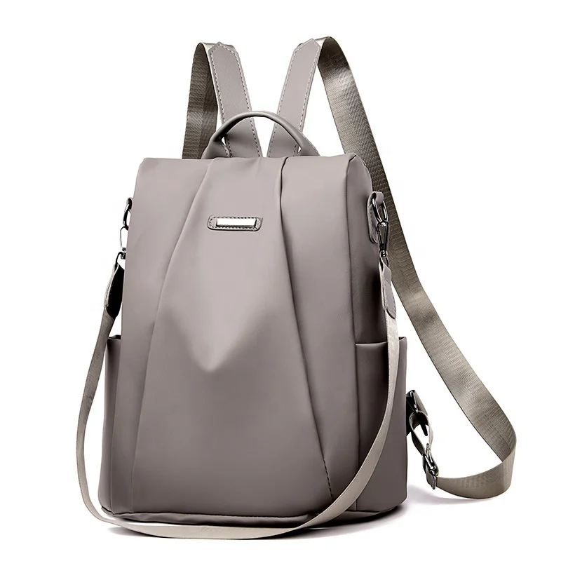 

Factory cheap price women backpack bag high quality school bags waterproof designer college backpack for girls teenagers, Black/grey