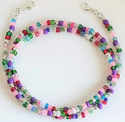 

Colorful Beads Anti-lost Face Cover Lanyard Glasses Lanyard Strap Necklace Long Chain Necklace Jewelry For Women