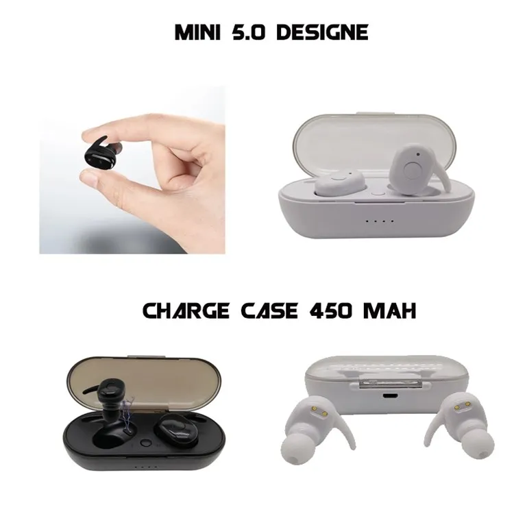 New arrival 191 TWS True earbuds wireless headphones with clear sound charging box - ANKUX.COM