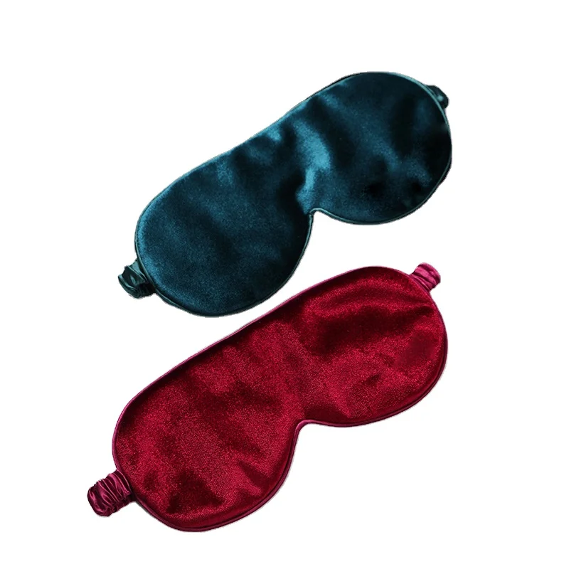 

Light Luxury velvet sleeping eye mask women men soft portable blindfold travel eye patch