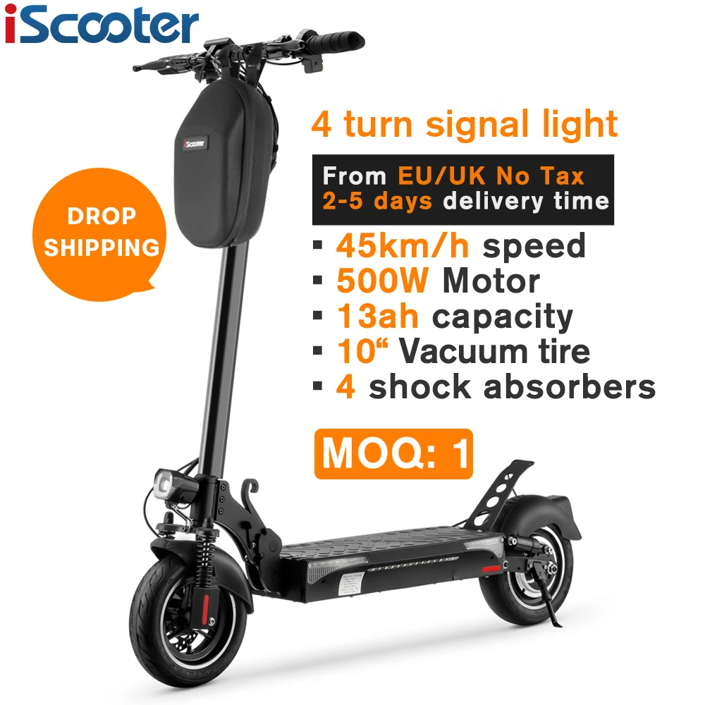 

iScooter 45km/h 13Ah 500w electric scooter T4 eu uk electronic scooter electrique 10 inch Off Road Electric Scooter