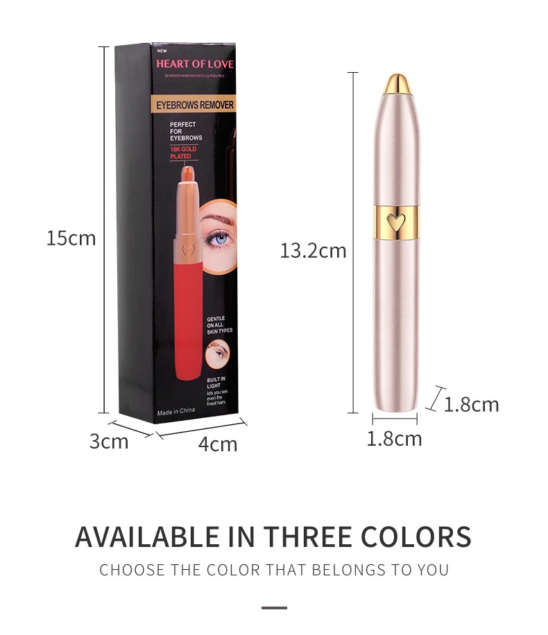 
Best Mini Electronic Lady Hair Razor Rechargeable Electric Eyebrow Trimmer 