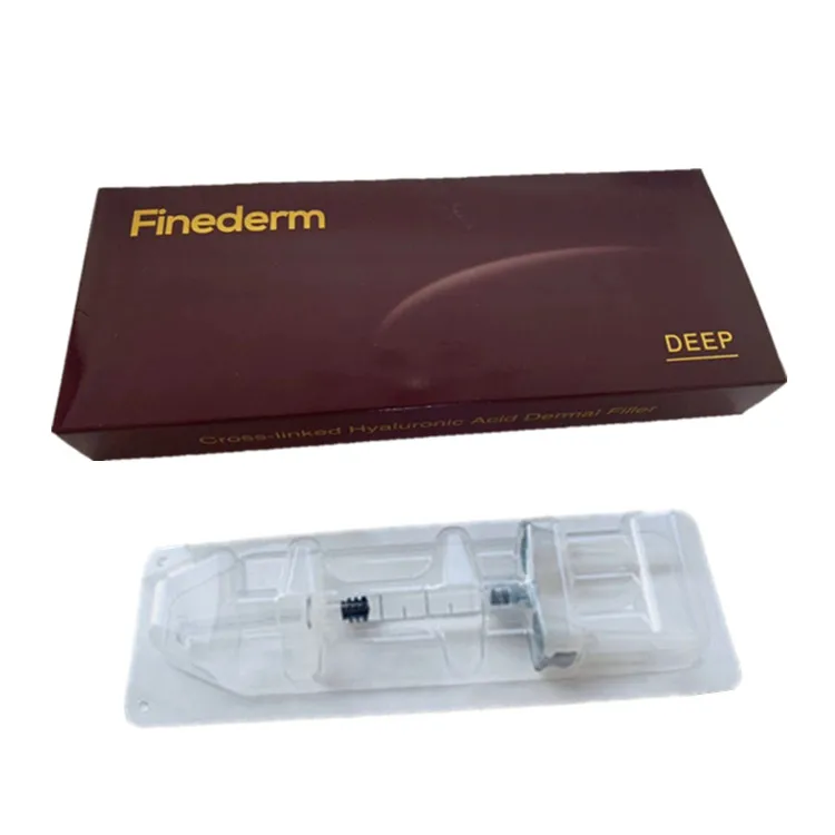 

Cosmetic beauty 2ml deep injection hyaluronic acid dermal filler for wrinkles, Transparent