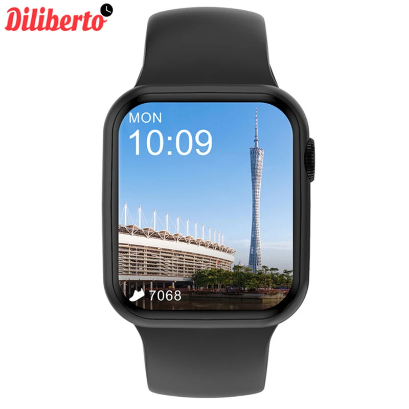 

Diliberto DT100 44mm Smart Watch Series6 Men BT Call 1.75" Full Touch Wristwatch ECG Blood Pressure Women Smartwatch For Phone