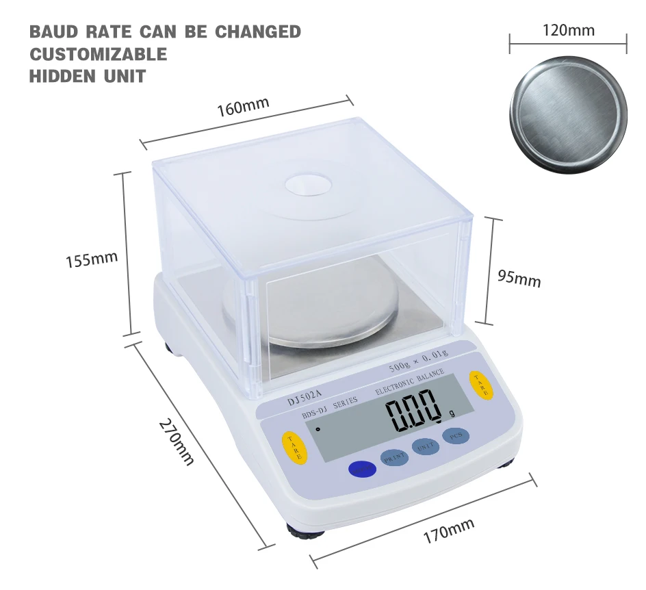 
BDS-DJ Precision laboratory analytical balance Commercial and Industrial electronic balance Jewelry electronic weighing scale 