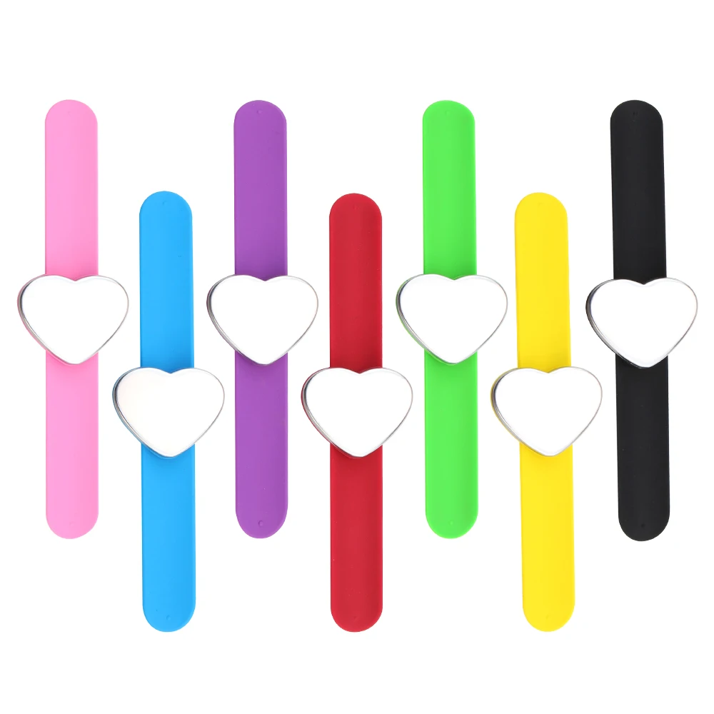 

Masterlee Brand Professional Silicone Magnetic Heart Shape Wrist Band bracelet hairpin holder magnetic watch, 7clors