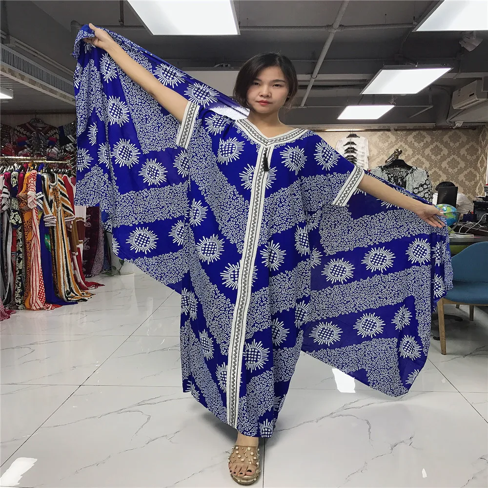 

Wholesale 100% Cotton Fat Women Dresses For Women Baju Kurung For African Clothing, Picture showed