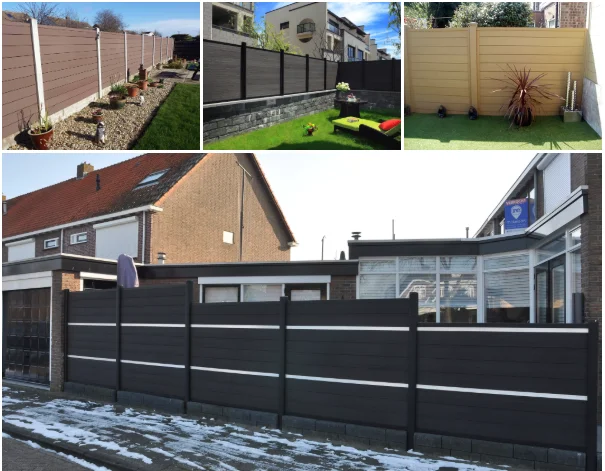 Outdoor waterproof and easy to assemble Plastic Wpc composite Fence