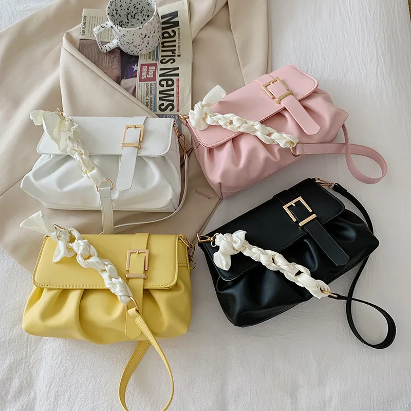 

2022 Fashionable New Trendy Korean Version Fold Sling Bag Luxury Women Hand Bags Crossbody Handbags for Women, Customizable