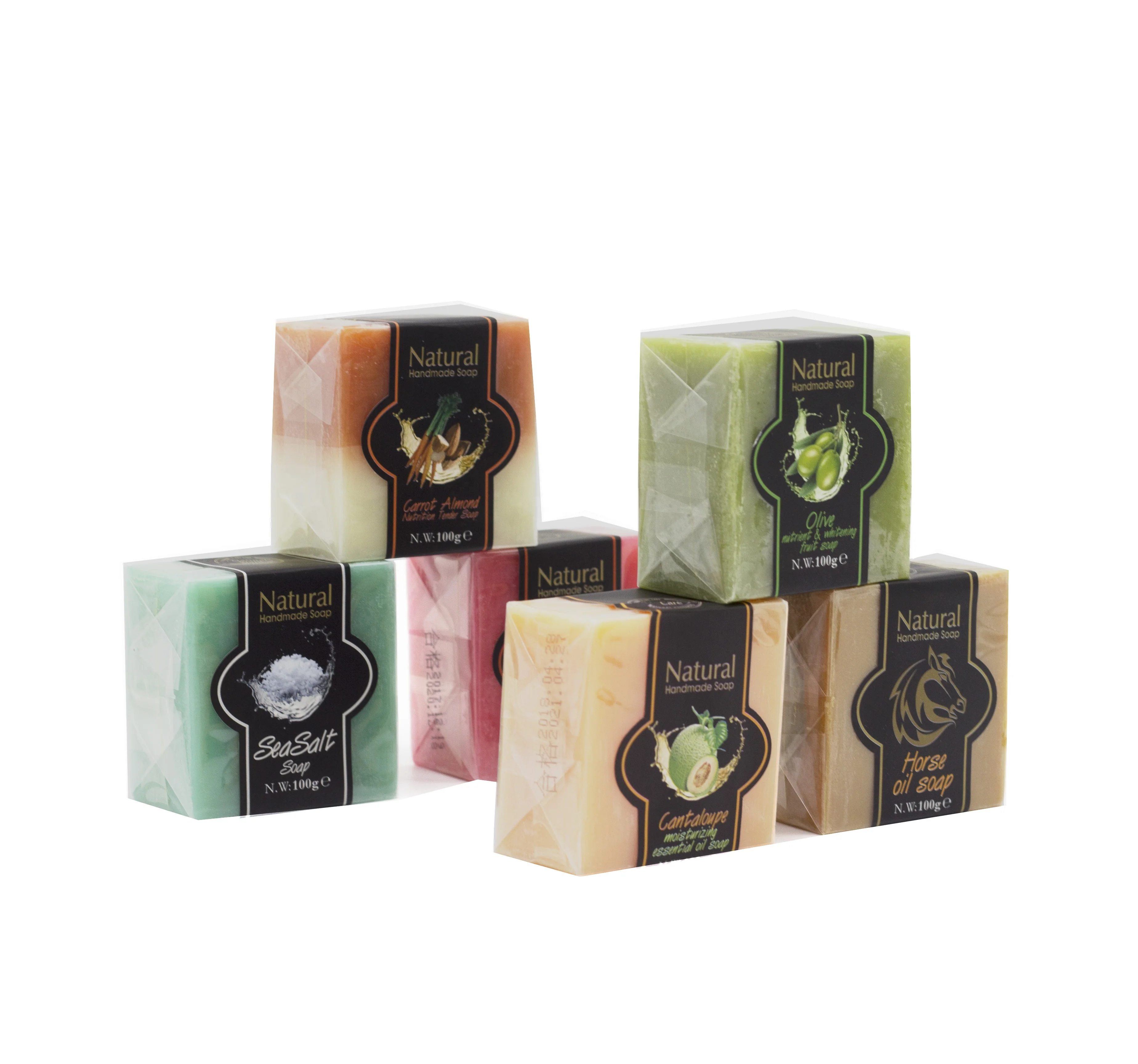 
Hot Selling 100% Organic Skin Cleaning Handmade Bar Soap Natural Plant Essential Oil Soap 