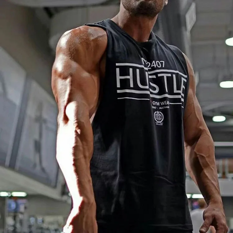 

Men's sports vest blank sleeveless t-shirt