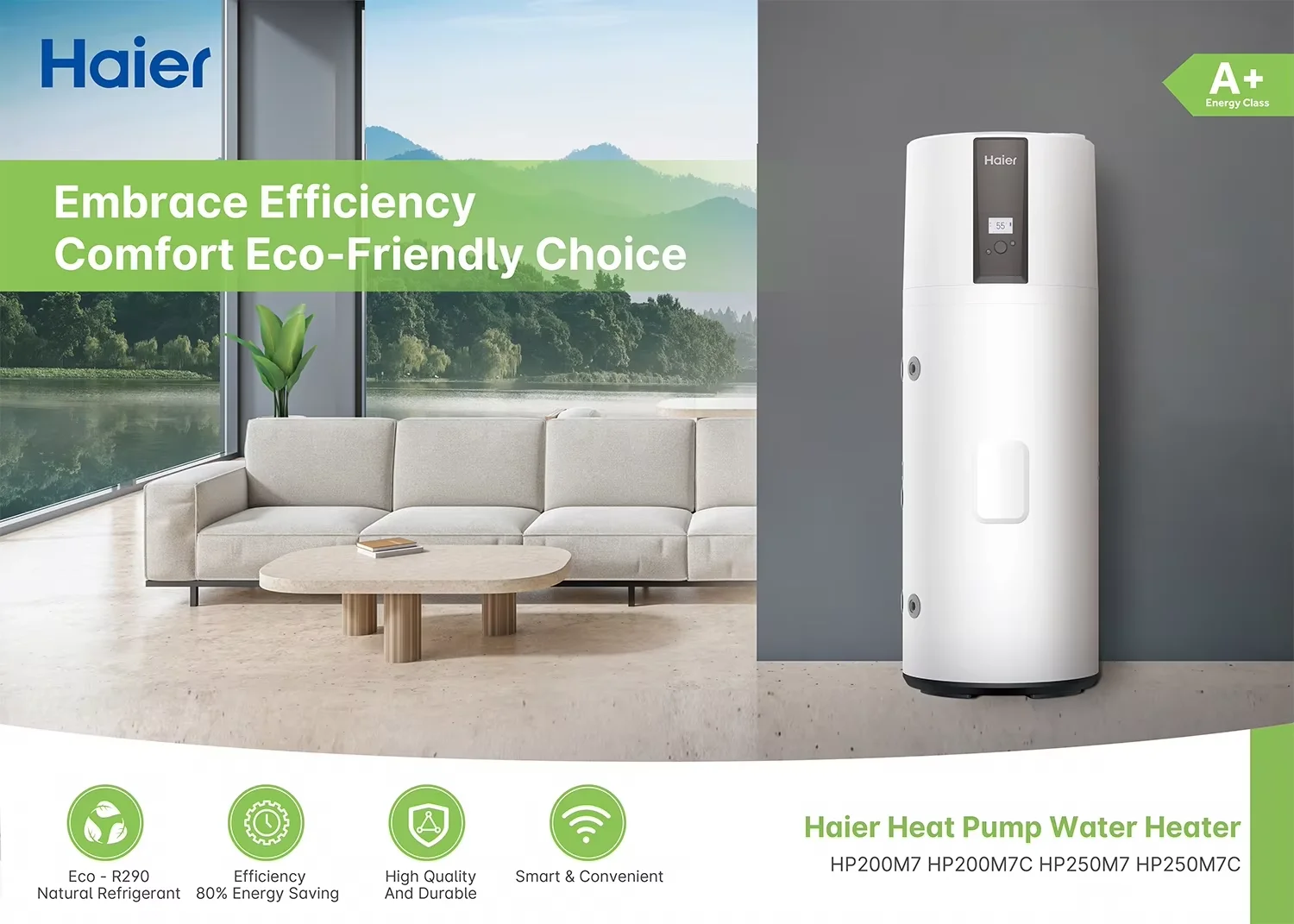 Air Source Heat Pump, 200l, 250l, 300l, R290 - detail 18