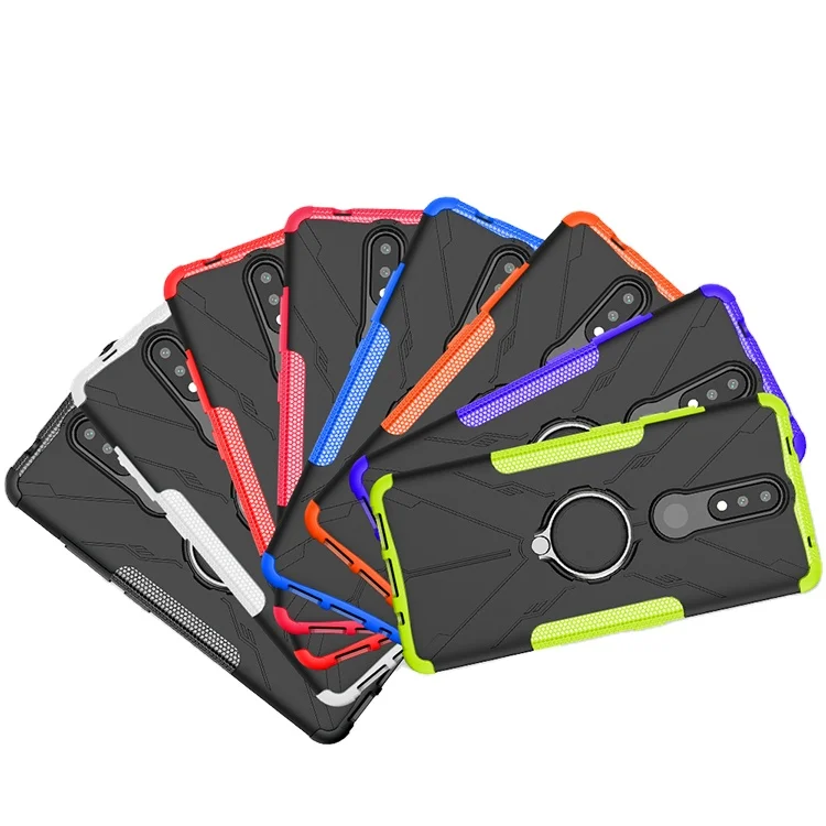 

Luxury Magnetic Case for Nokia 2.4 Car Casing Mobile Phone Ring Holder Stand Phone Case