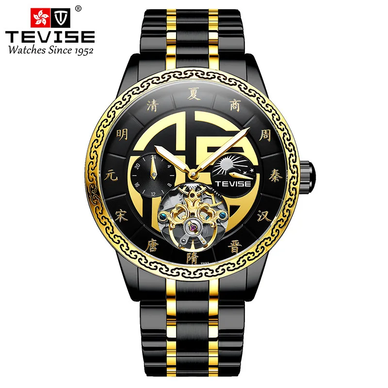 

New Luxury Brand Mechanical Watch Original Waterproof Tourbillon Skeleton Automatic Mens Wristwatches Private Label, Optional