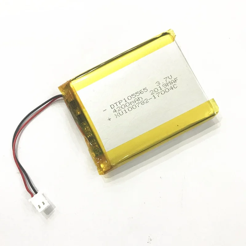 

3.7v 4200mah 105565 kc certificated lithium ion lipo battery pack