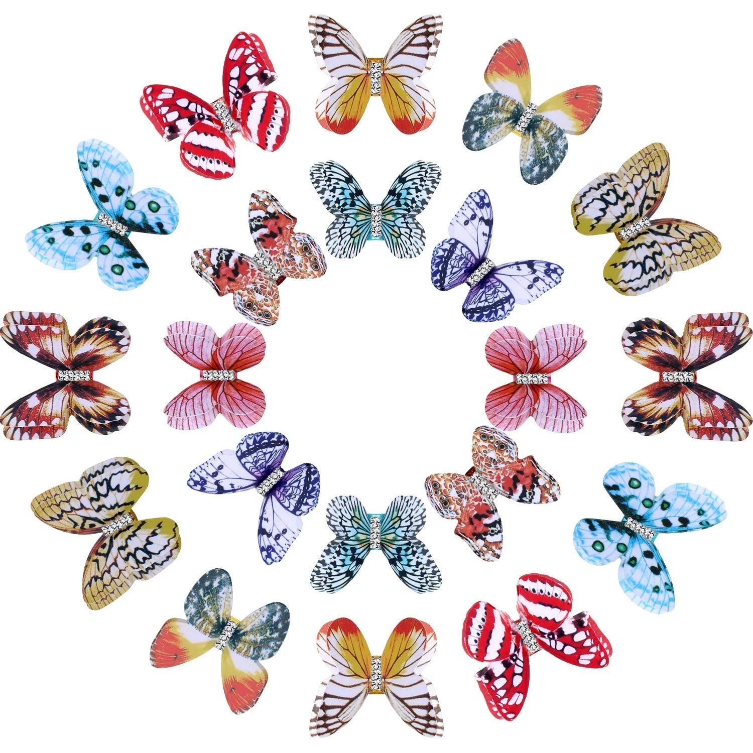 

African Kids Children Colorful Butterfly Cuffs Loc Jewelry Hair Beads For Dreadlock Braiding Hair Extension, Custom color