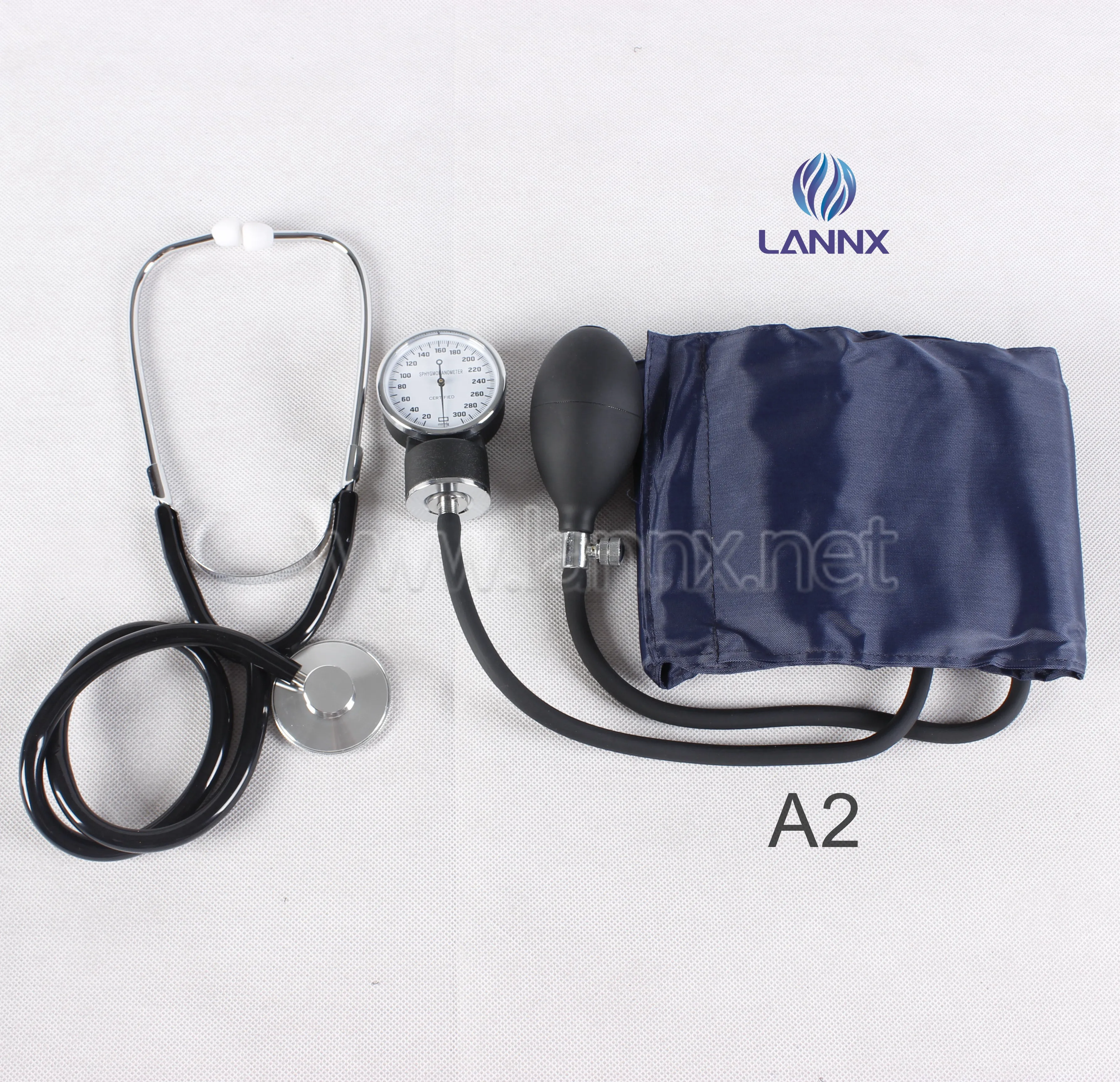 

LANNX A2 Hot sale Aneroid Sphygmomanometer Stethoscope Set manual Blood pressure Monitor Kit Bp Monitor Bp Machines