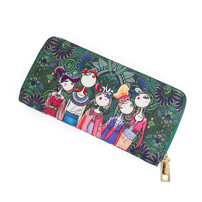 

Pu Leather Printed Wallet For Women Card Holder Trendy Fashion Wallet