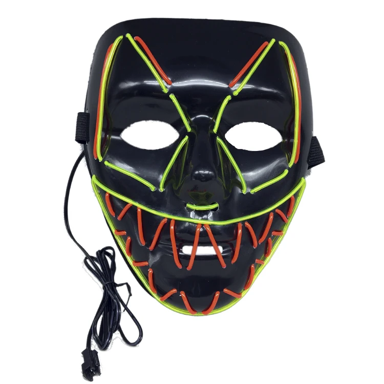 mascara con luz led puntadas para halloween mascara de disfraces accesorio de pelicula buy mascara de purga mascara de luz led mascara de halloween